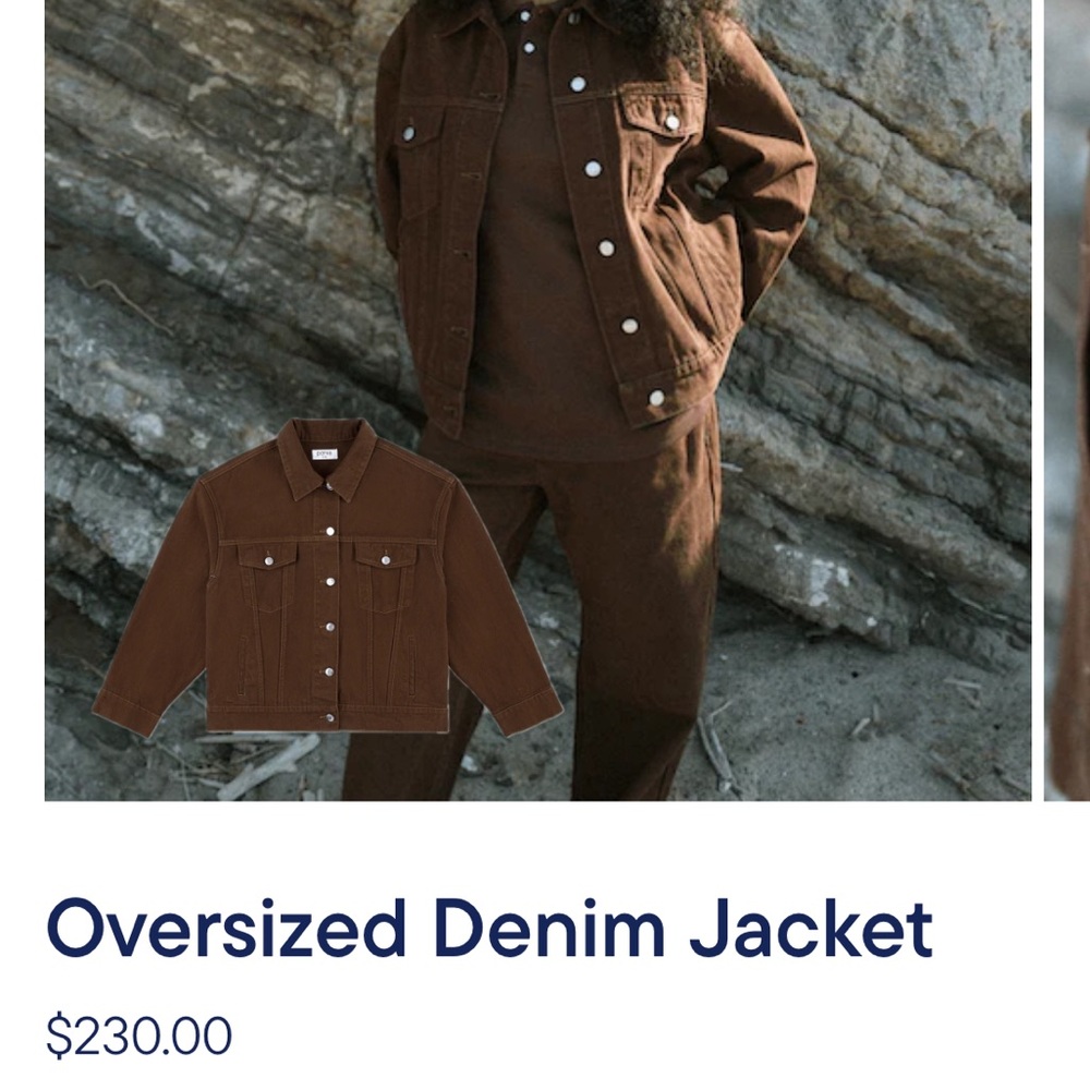 Parke Chocolate Denim Jacket